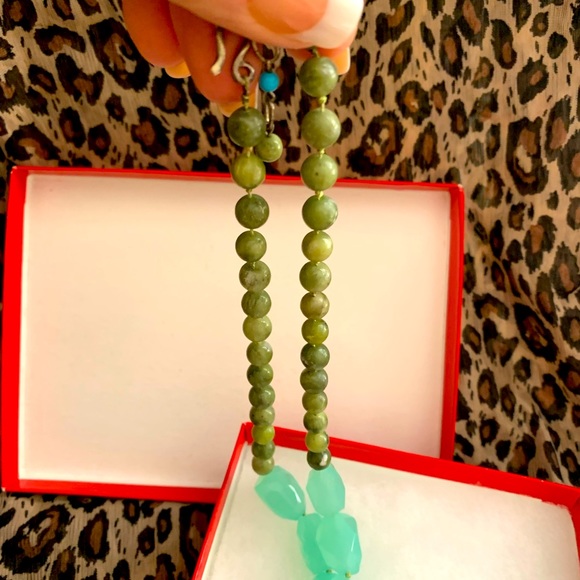 MULTI COLOR CRYSTAL STONE NECKLACE TALBOTS - Picture 5 of 9